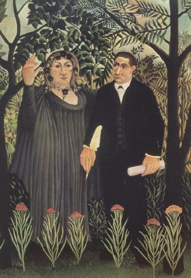 Henri Rousseau The Muse Inspiring the Poet oil painting picture